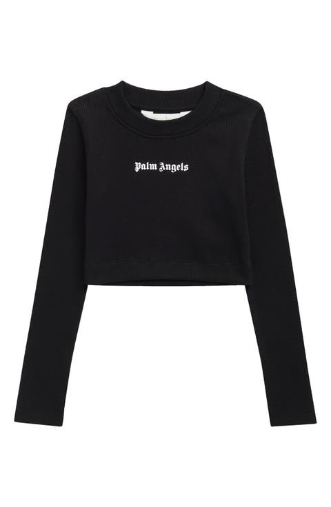 Kids' Logo Rib Long Sleeve Baby Tee
