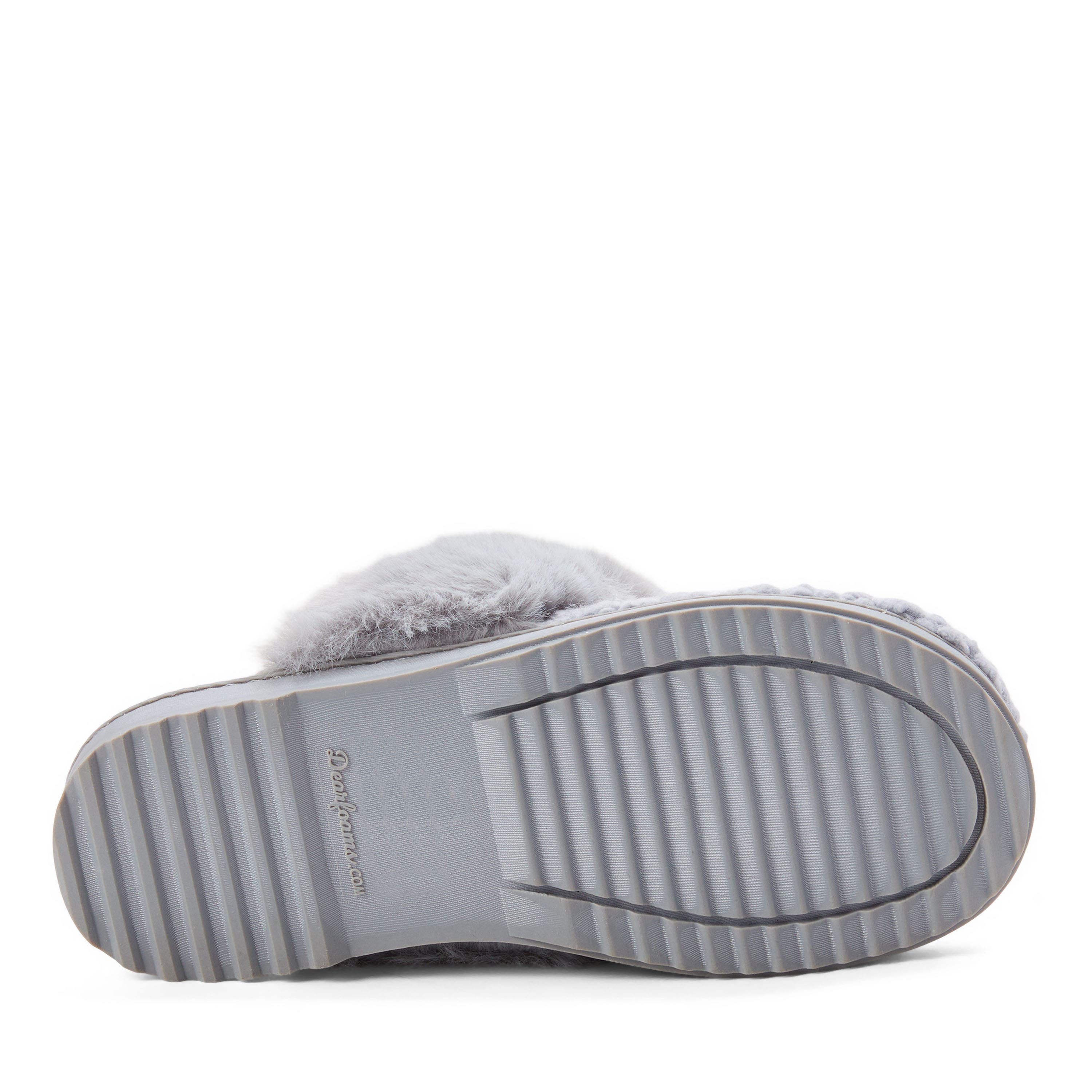 Courtney Knit Scuff Slipper, Alternate, color, GREY