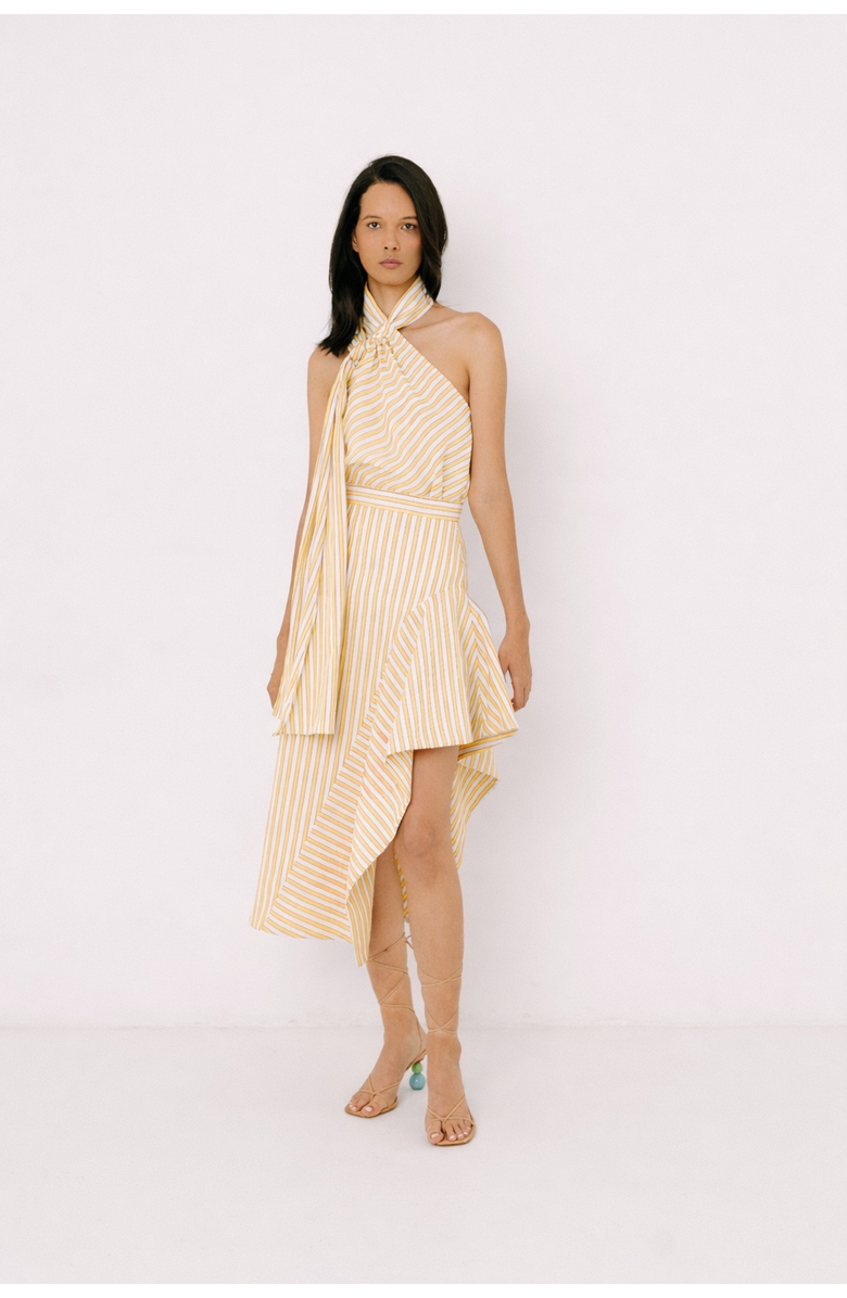 Valentina Gordon Cloud Top, Main, color, White And Yellow Stripes