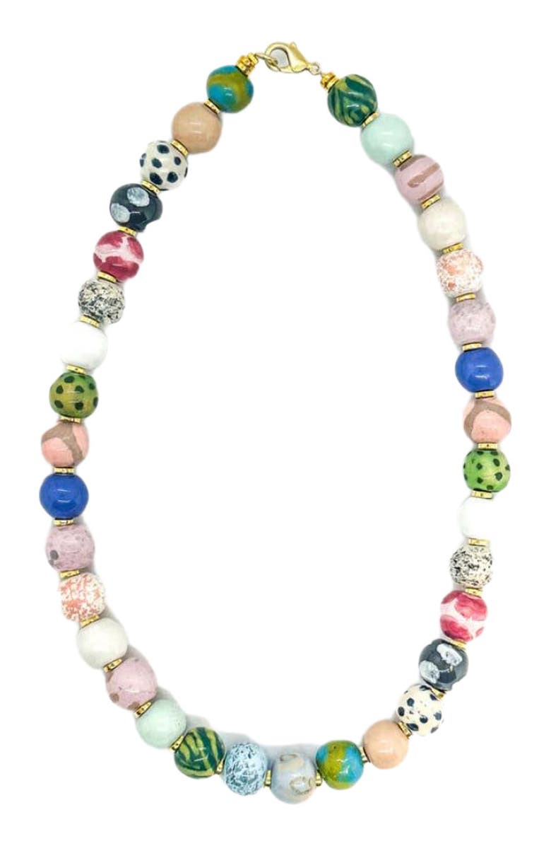 Kazuri Sweet Delight Necklace - 22", Main, color, Multi