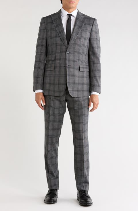 Plaid Two Button Suit