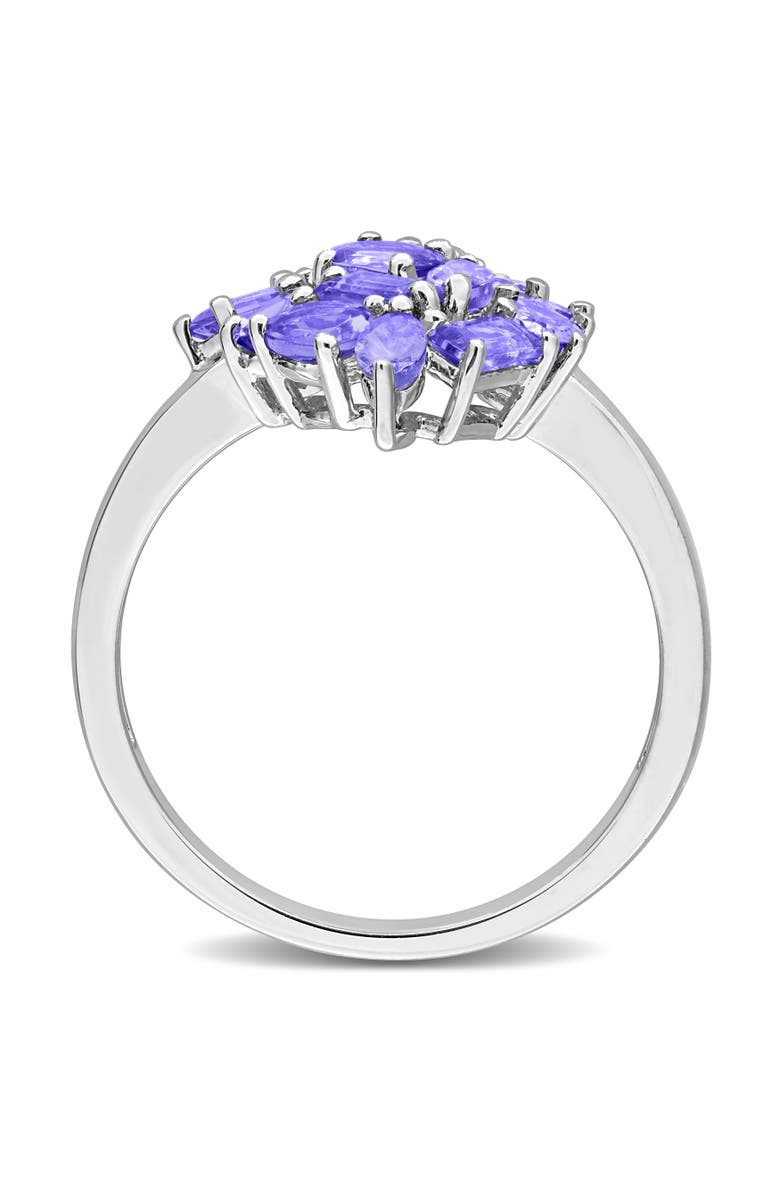 Julianna B. Gemstone Cluster Cocktail Ring Sterling Silver, Alternate, color, Tanzanite