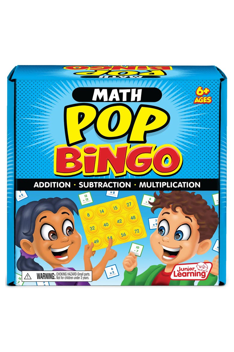Math Pop Bingo, Alternate, color, Multicolored