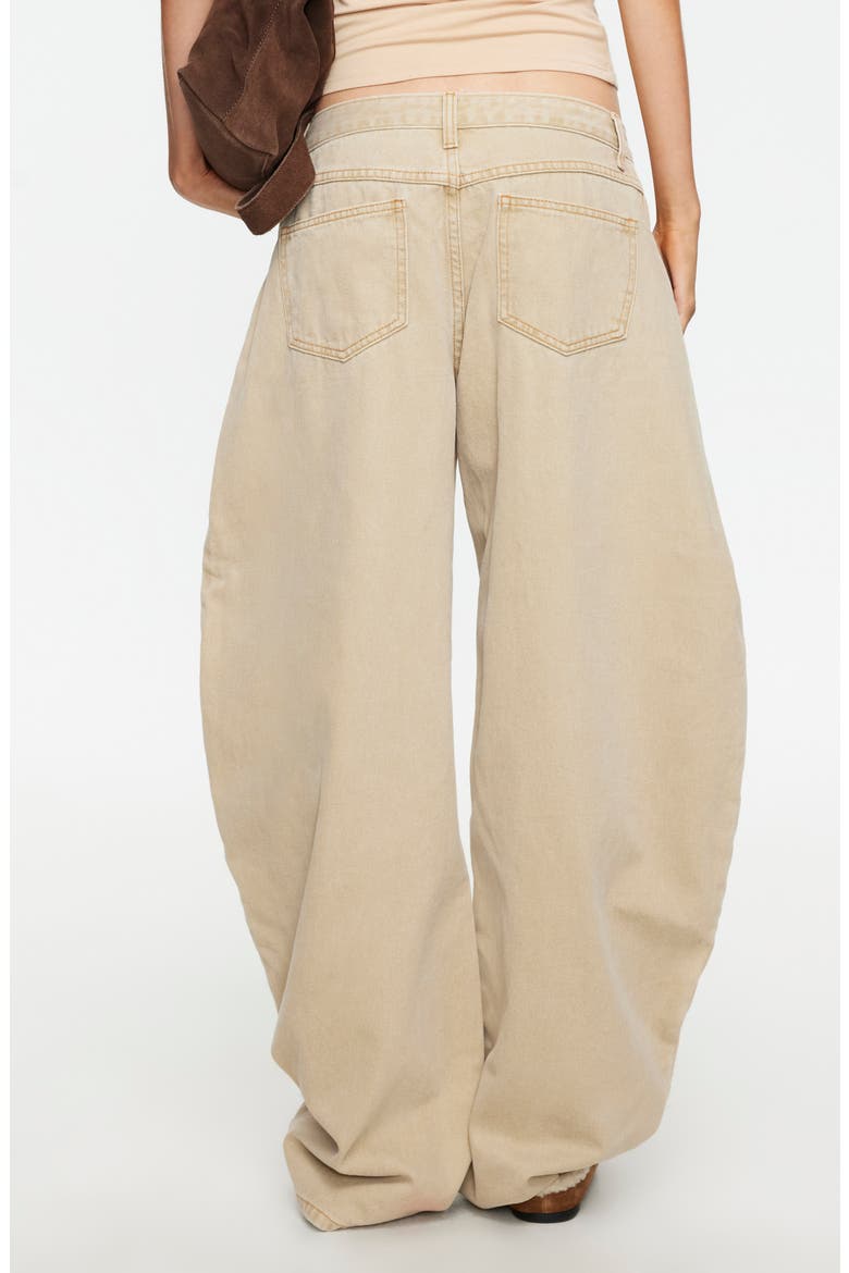 Horsehoe Baggy Jeans, Alternate, color, STONE