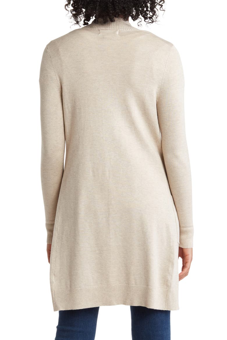 Hudson Mid Thigh Lightweight Cardigan, Alternate, color, OATMEAL