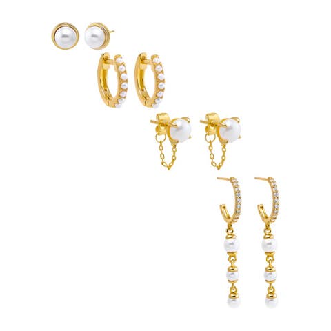 Pearls & More Earring Combo Set