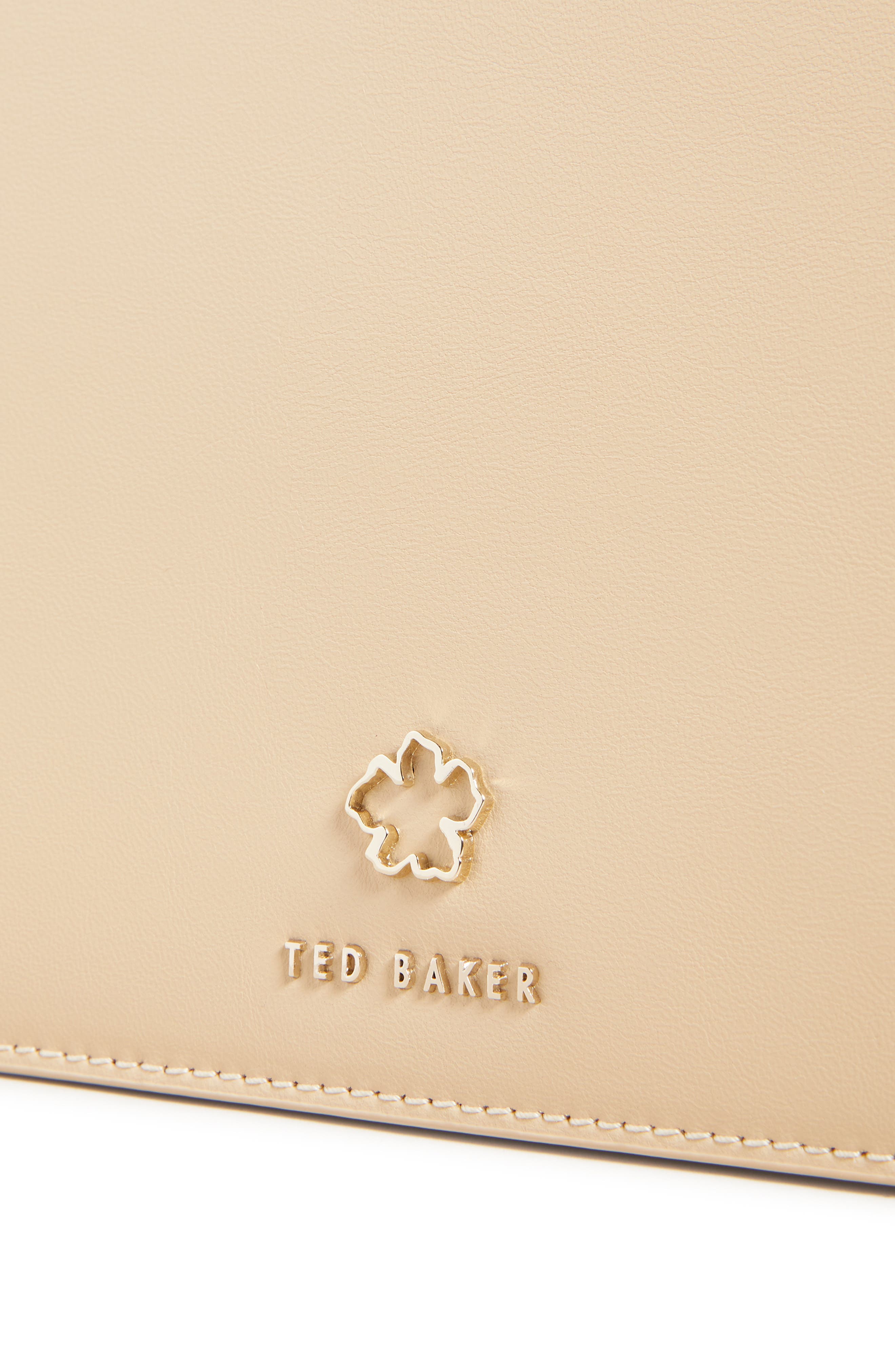 Ted Baker London Jorjey Flower Eyelet Flap Crossbody Bag, Alternate, color, 