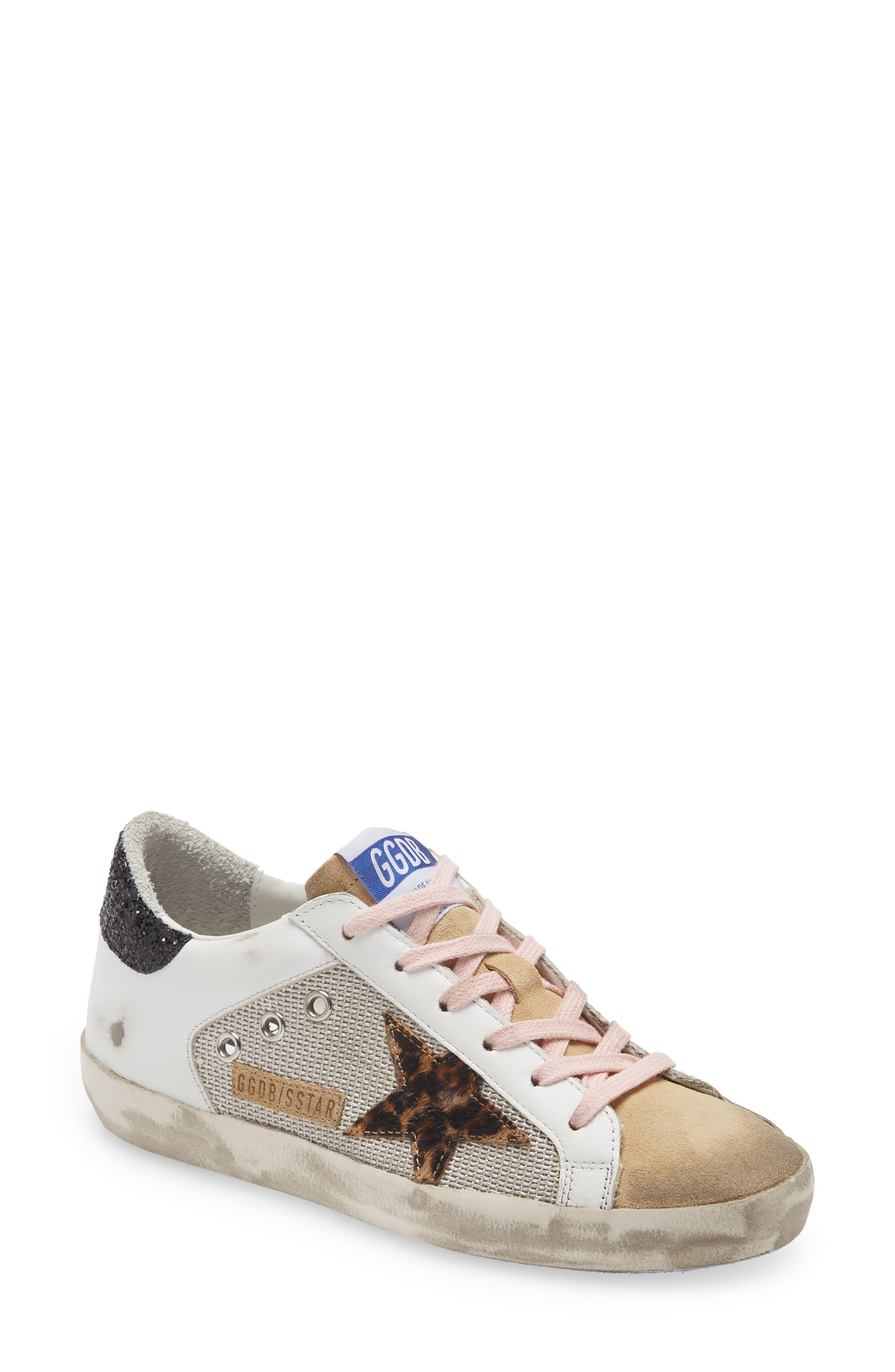 Super-Star Low Top Sneaker (Nordstrom Exclusive), Main, color, SILVER/ WHITE/ BROWN/ BLACK