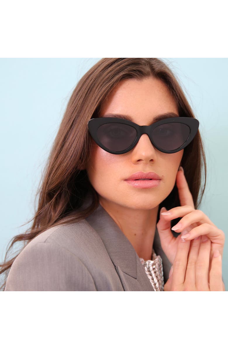 Illesteva Pamela Sunglasses, Alternate, color, Aperol / Grey