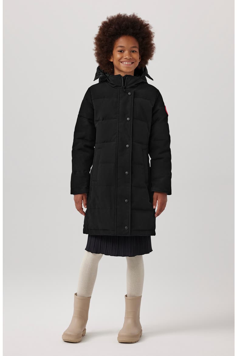 Kids' Juniper 625-Fill Power Down Water Repellent Parka, Alternate, color, BLACK