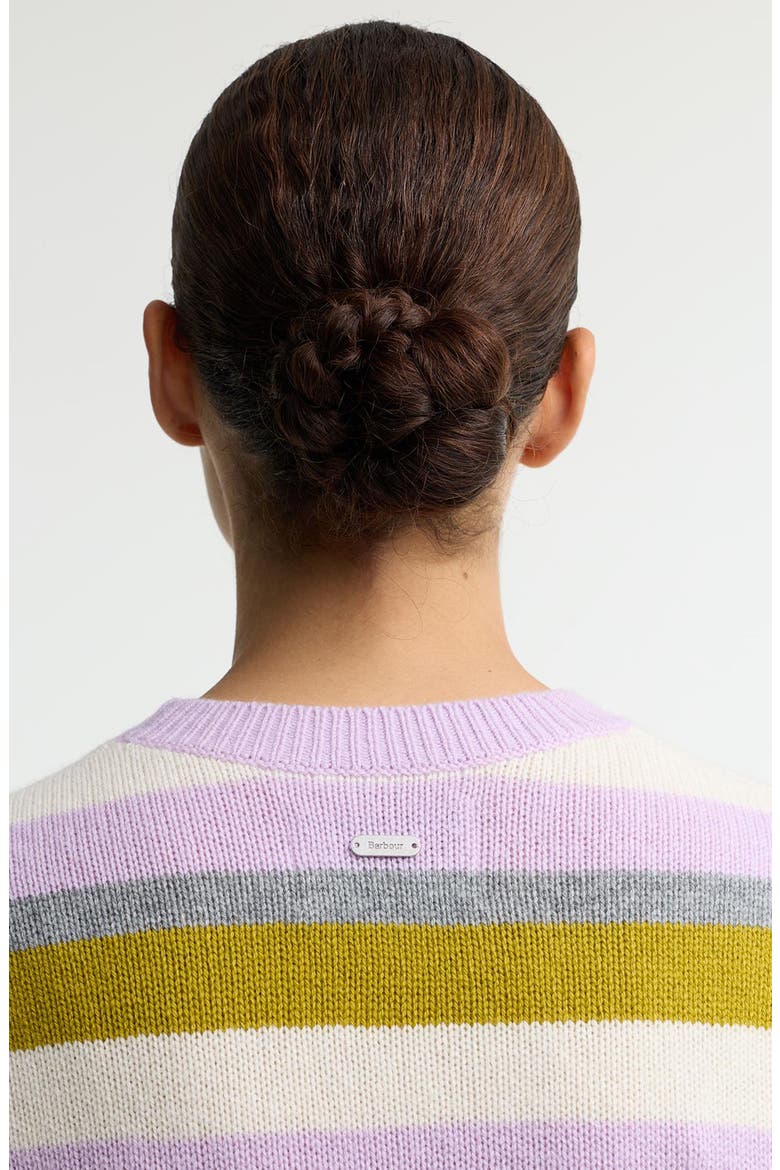 Woodhouse Striped Wool & Cashmere Sweater, Alternate, color, FROSTED HEATHER MULTI