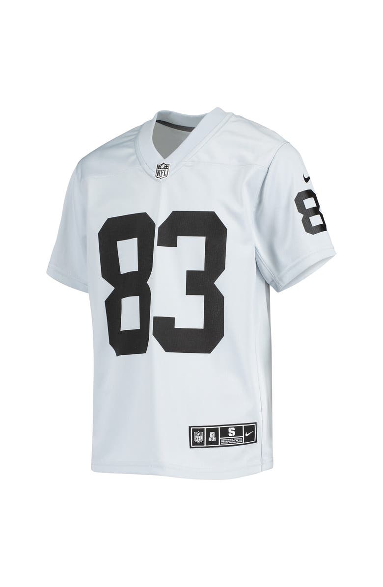 Nike Youth Nike Darren Waller Silver Las Vegas Raiders Inverted Team Game Jersey, Alternate, color,
