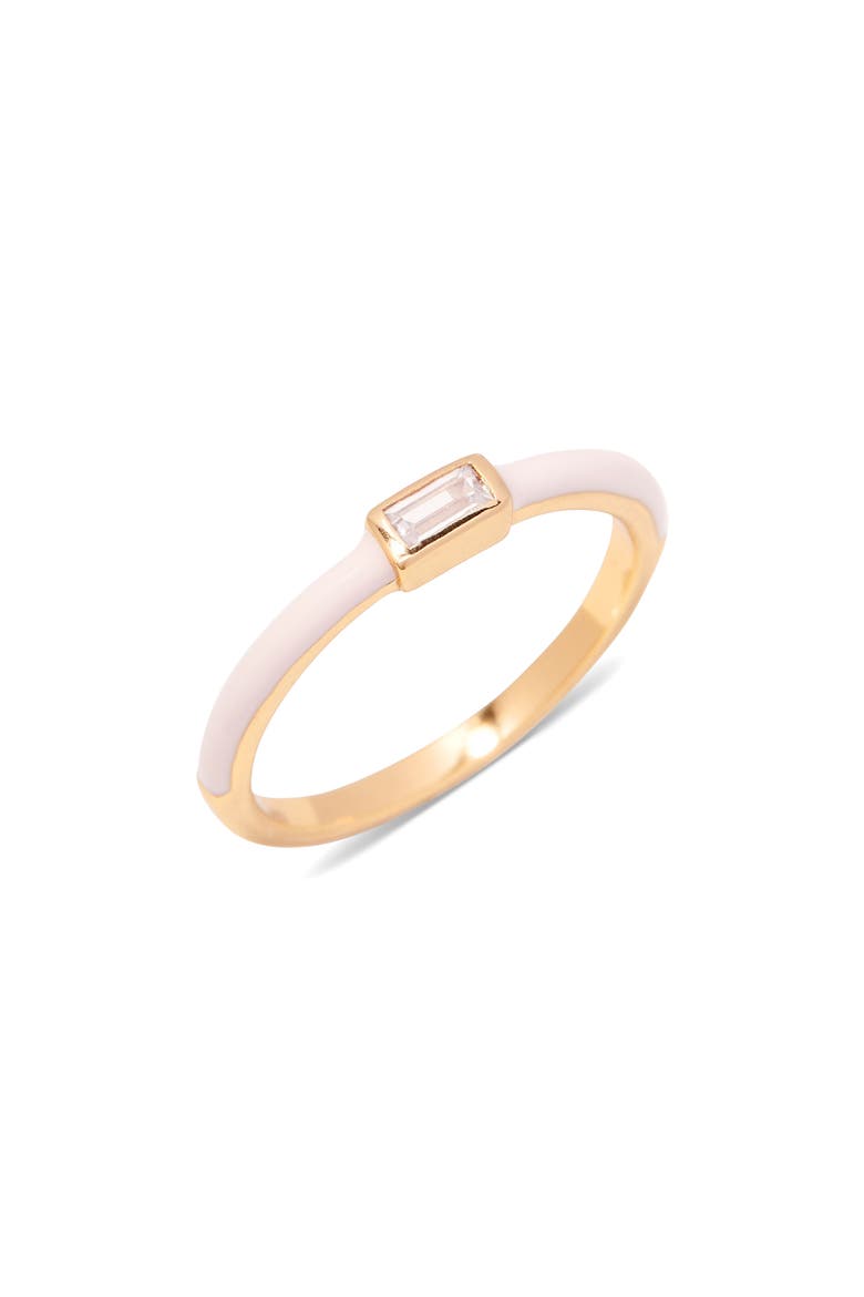 Posie Enamel Ring, Main, color, GOLD