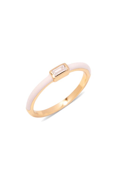 Brook and York Posie Enamel Ring in Gold at Nordstrom, Size 6