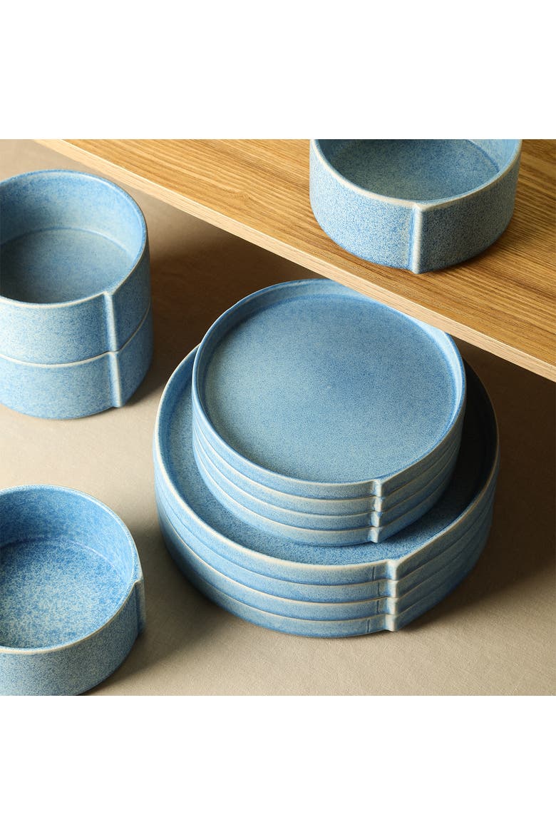 Bao Stoneware 24-Piece Dinnerware Set, Alternate, color, Blue