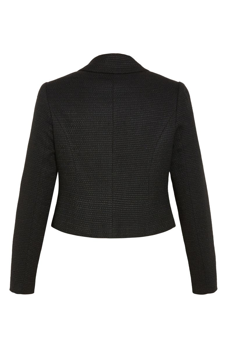 City Chic Regina Bouclé Crop Jacket, Alternate, color, 