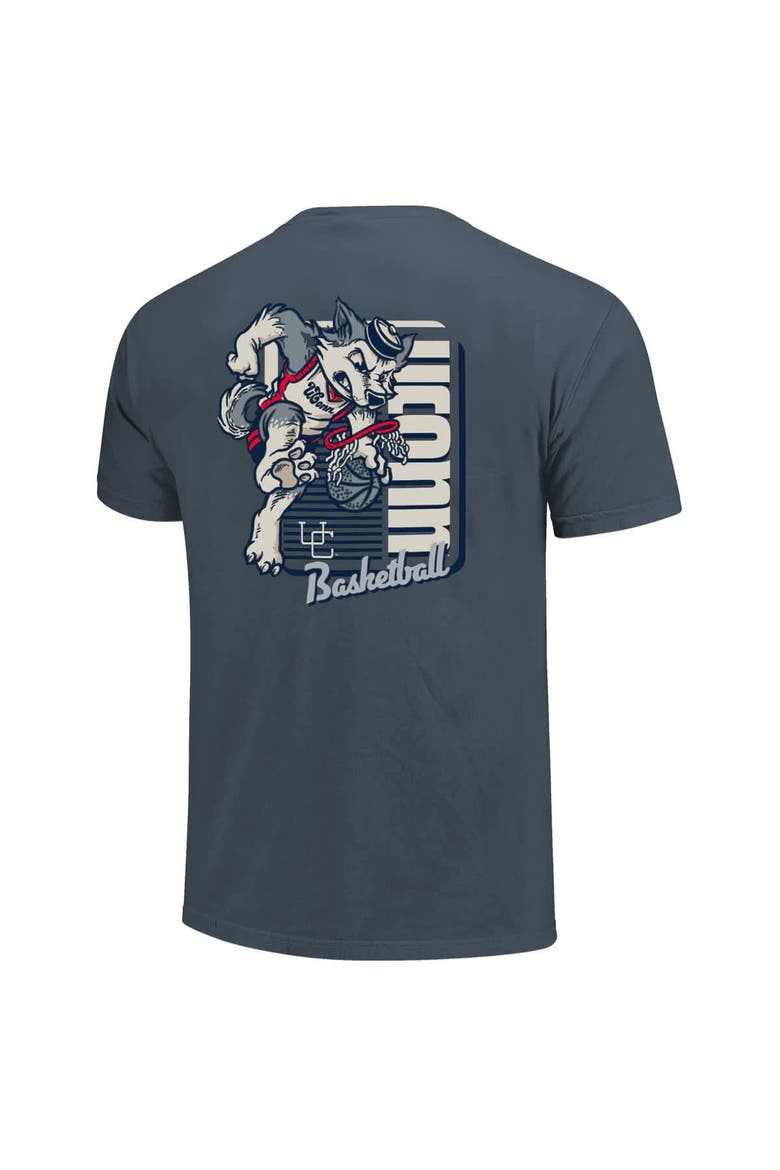Men's Navy UConn Huskies Comfort Colors Mascot Dunk T-Shirt, Alternate, color, Navy