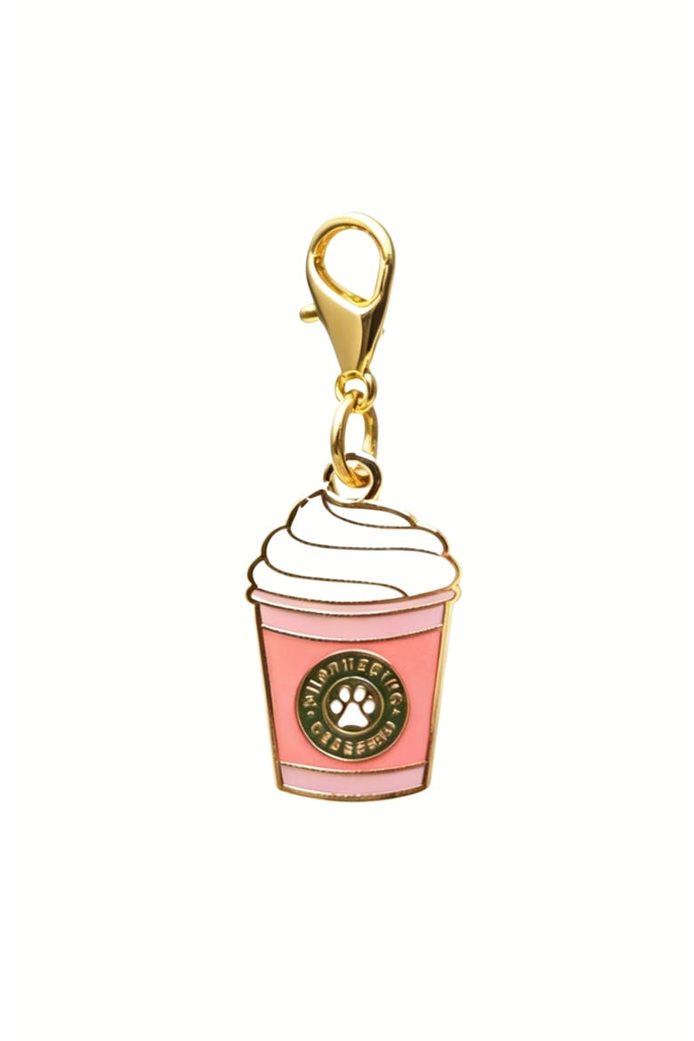 Puppucino Pet Collar Charm, Main, color, Puppucino