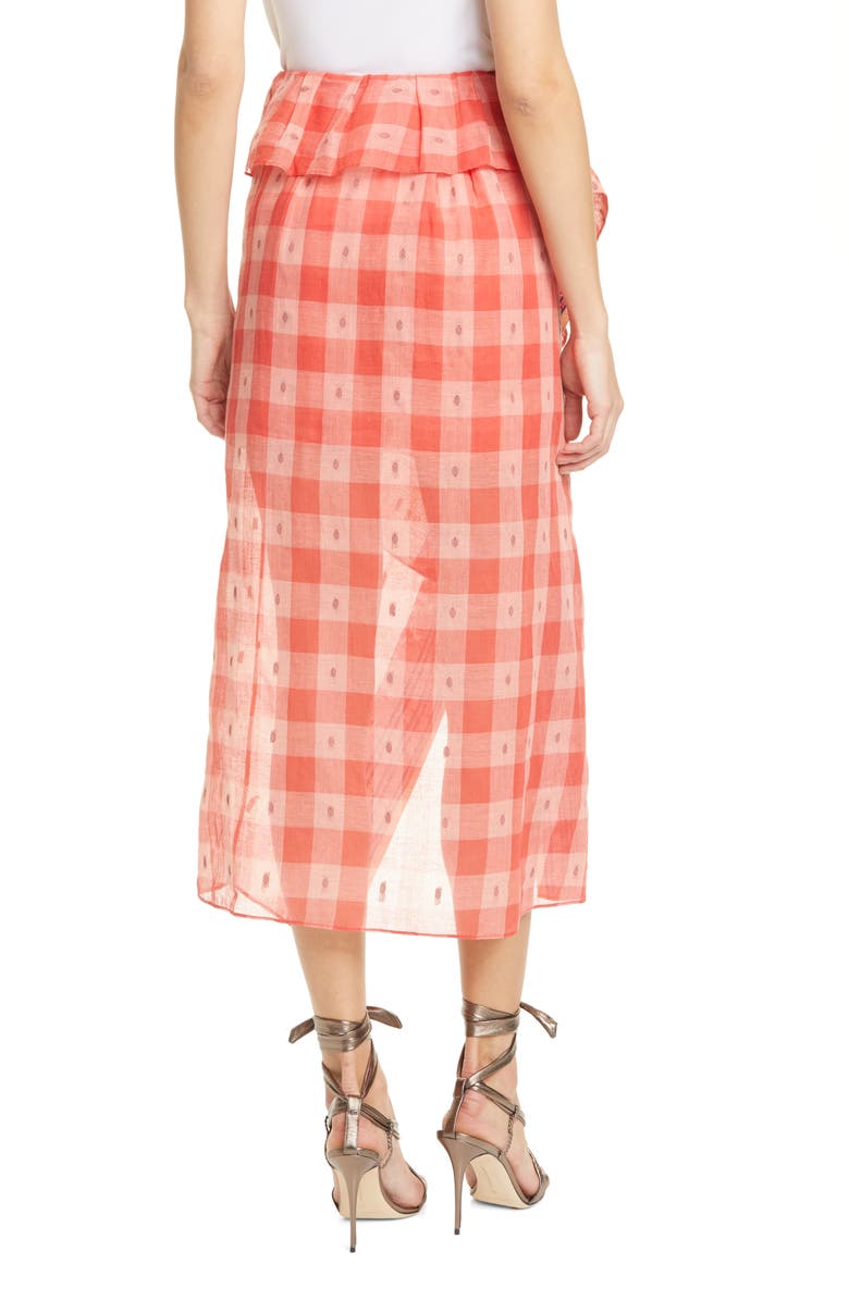 Ulla Johnson Merida Check Cotton Skirt, Alternate, color, 