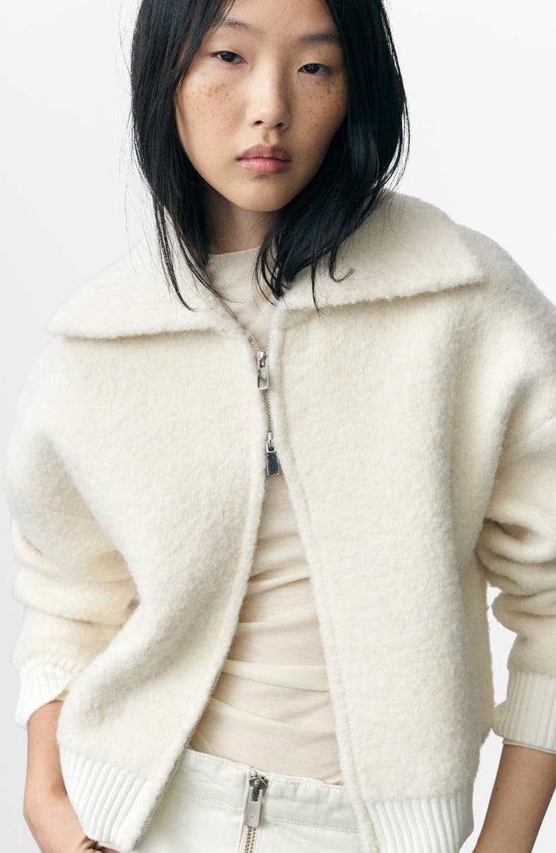 MANGO Bouclé Jacket, Alternate, color, 