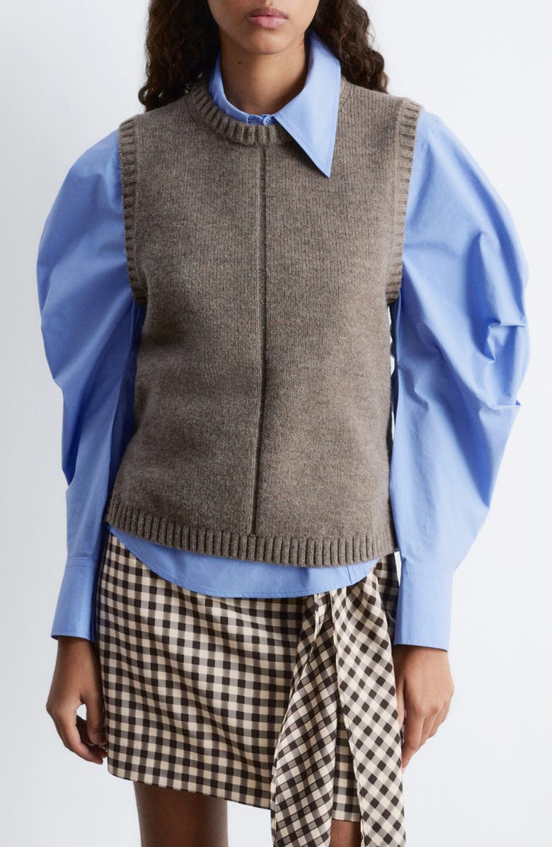 & Other Stories Wool & Cotton Sweater Vest, Main, color,