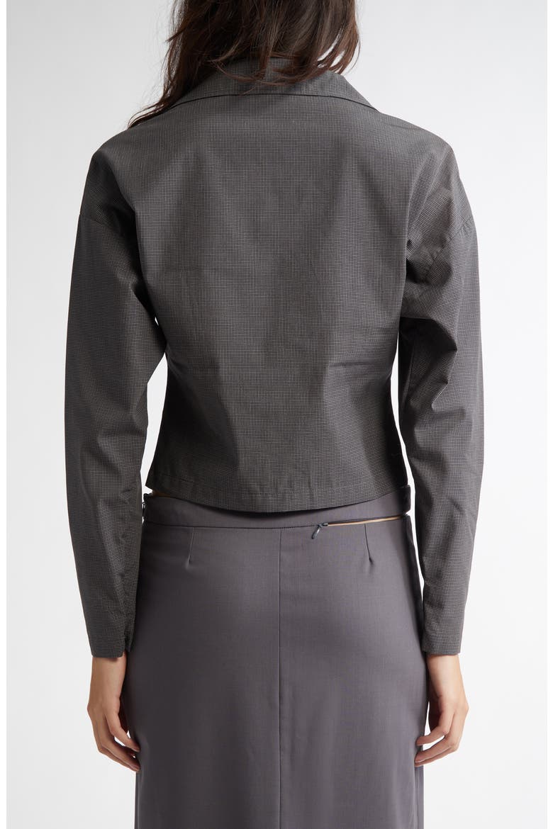 Faye Organic Cotton Crop Shirt Jacket, Alternate, color, GREY