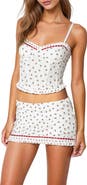 EDIKTED Mica Floral Print Corset Camisole