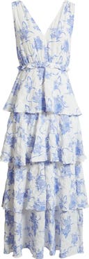 Chelsea28 Floral Tiered Maxi Dress