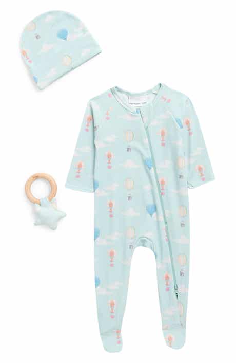 Toby Hot Air Balloon Footie, Hat & Teether Set