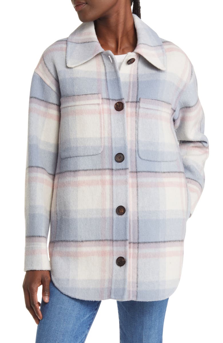Rails Connie Plaid Wool Blend Shirt Jacket, Alternate, color, 