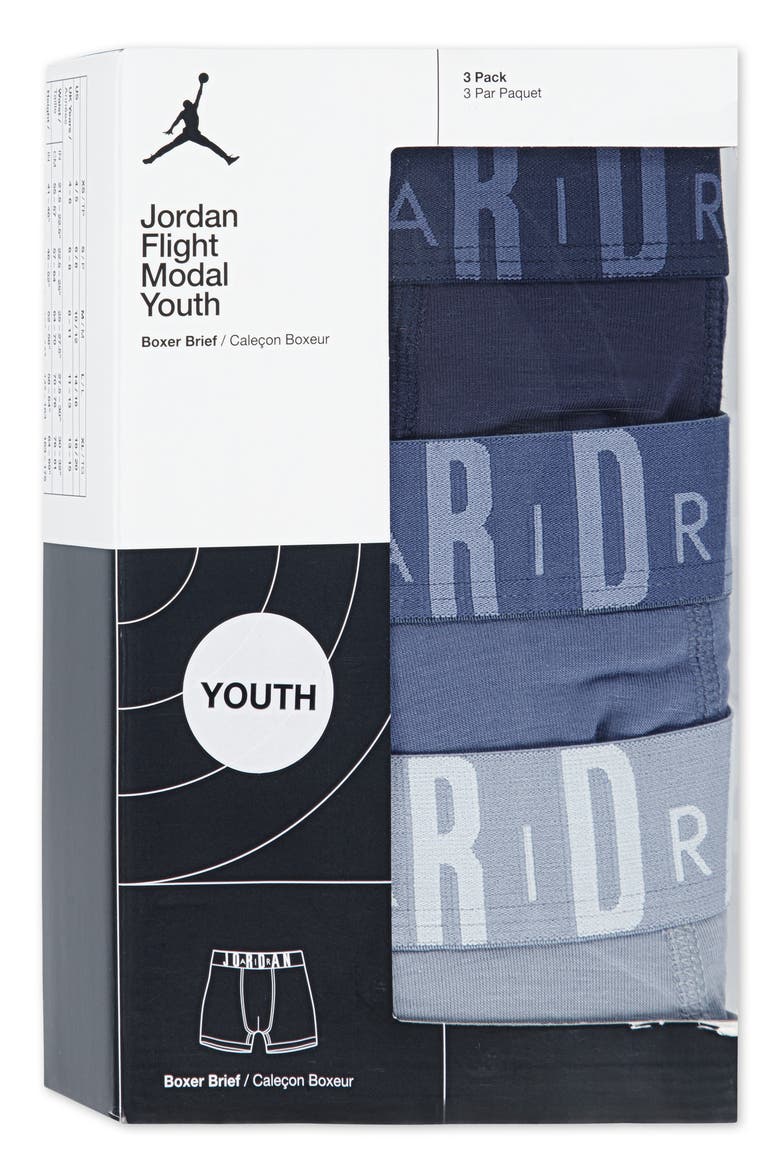Kids' 3-Pack Flight Boxer Briefs, Alternate, color, DIFFUSED BLUE