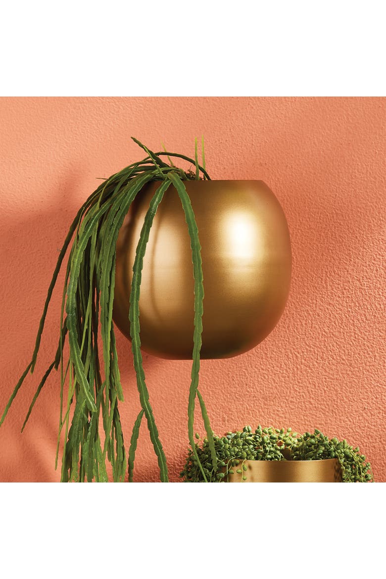 Percy Wall Cachepot, Alternate, color, Gold