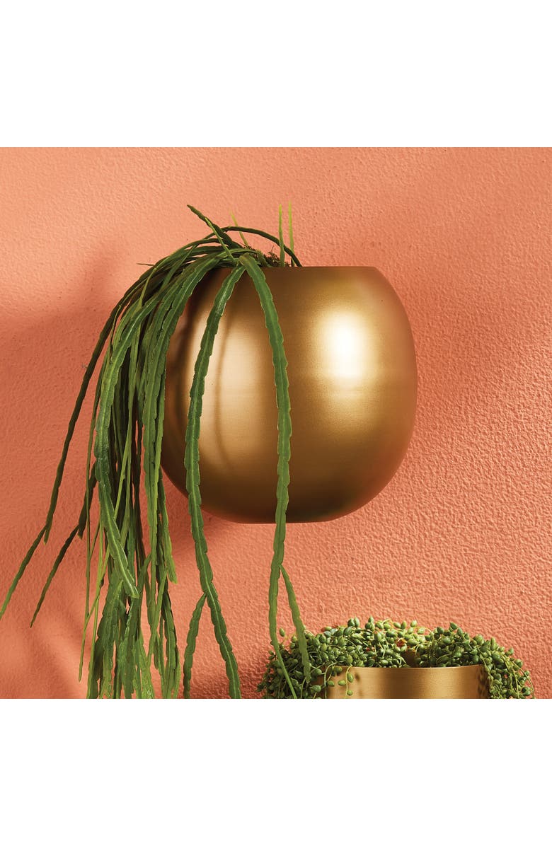 Napa Home & Garden Percy Wall Cachepot, Alternate, color, Gold