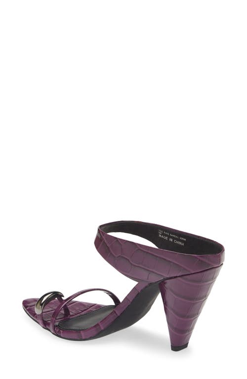 Rebecca Minkoff Toe Ring Pointed Toe Slide Sandal In Purple