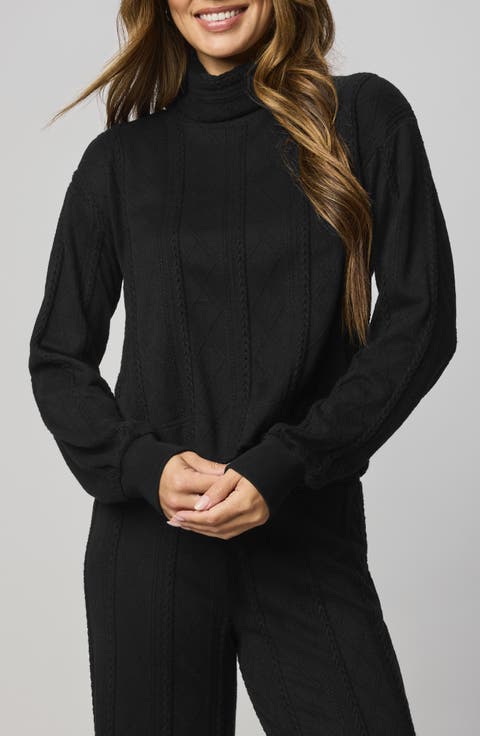 Cable Lounge Turtleneck Top