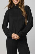 Splendid Cable Lounge Turtleneck Top