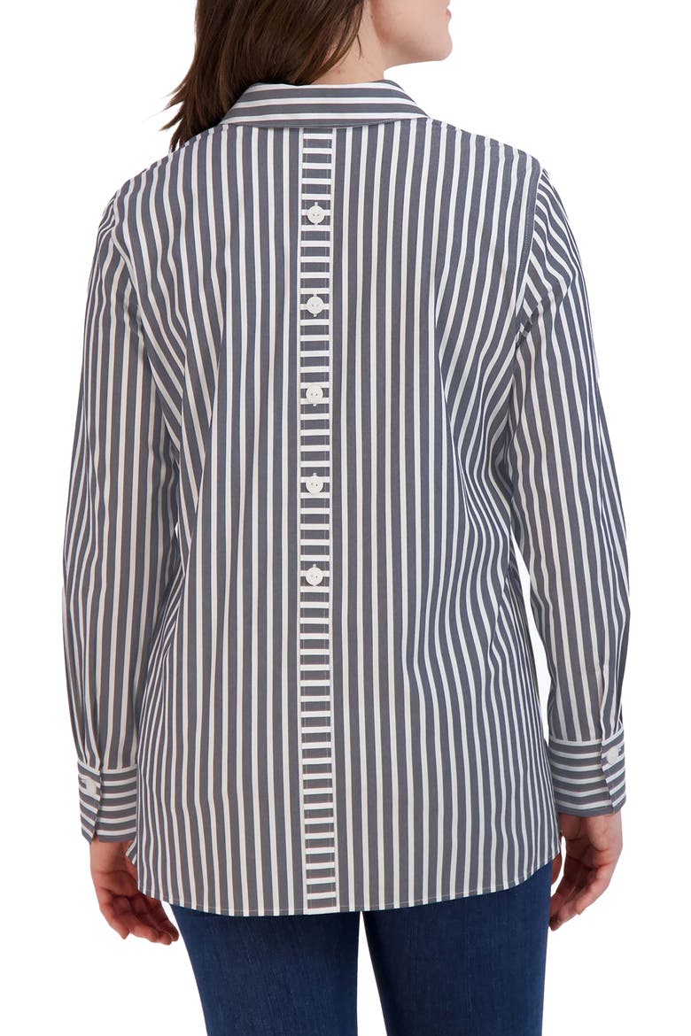 Pamela Stripe Blouse, Alternate, color, BLACK