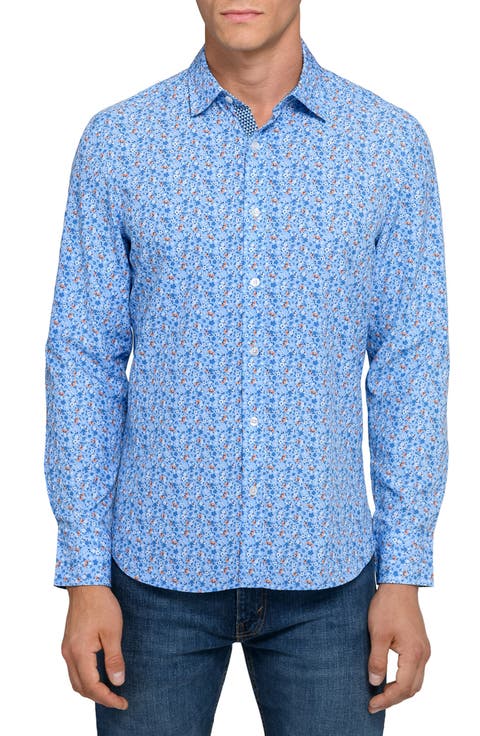 Amber Floral Woven Long Sleeve Basic