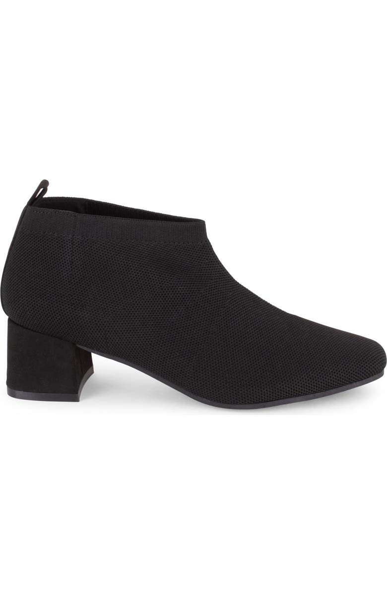 Tahari Corniche Block Heel Knit Bootie, Alternate, color, Black
