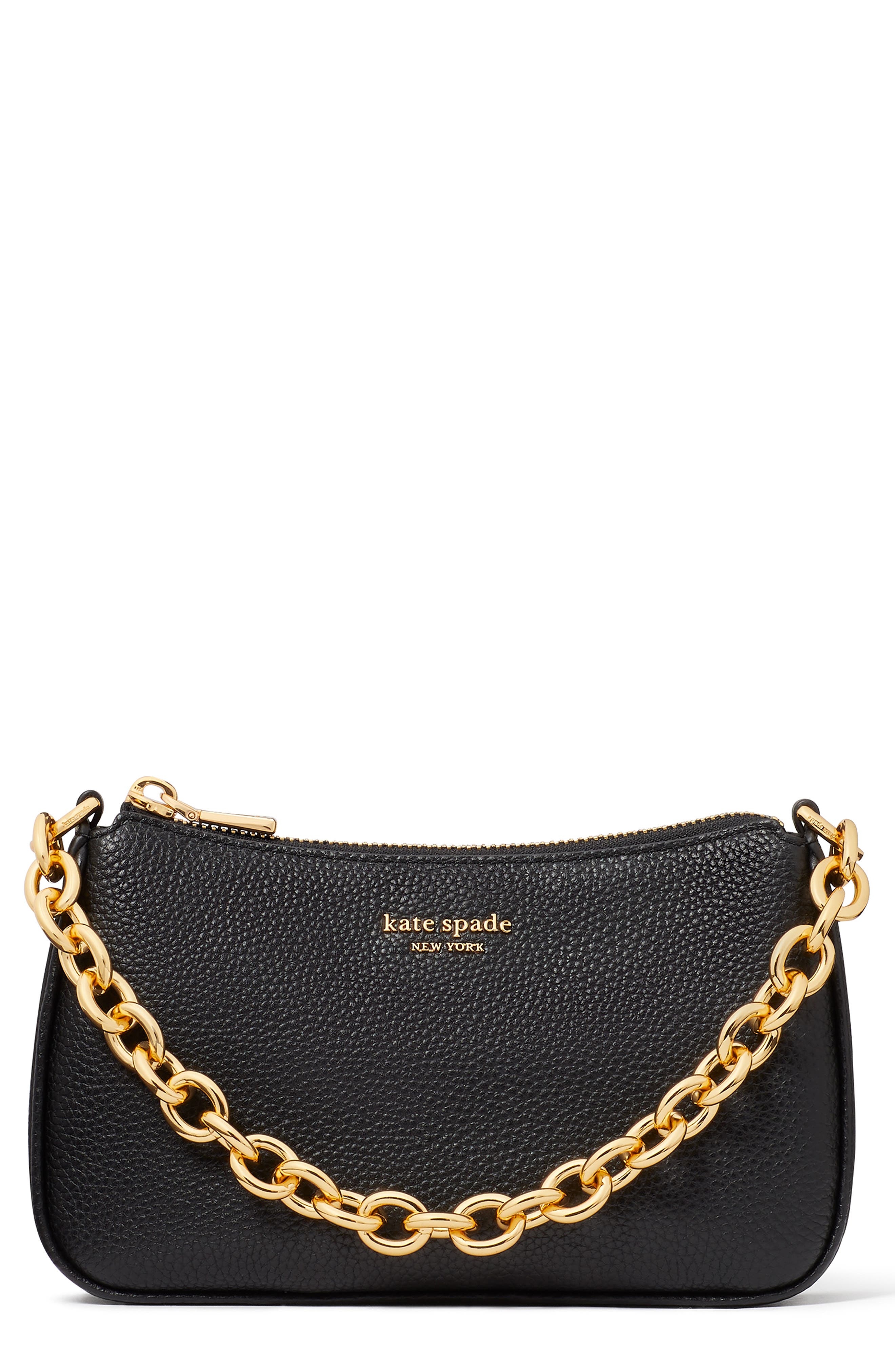 Kate Spade New York small jolie pebble leather crossbody bag, Main, color, 