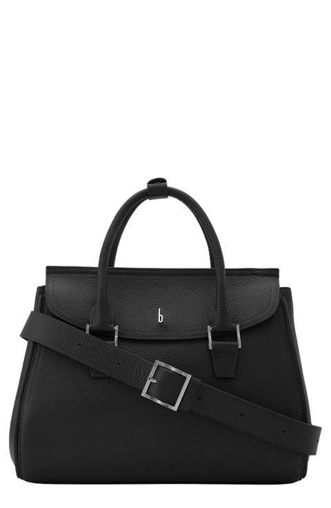 Coco Medium Pebbled Leather Satchel