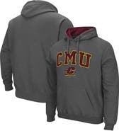 COLOSSEUM Men's Colosseum Charcoal Cent. Michigan Chippewas Arch and Logo Pullover Hoodie