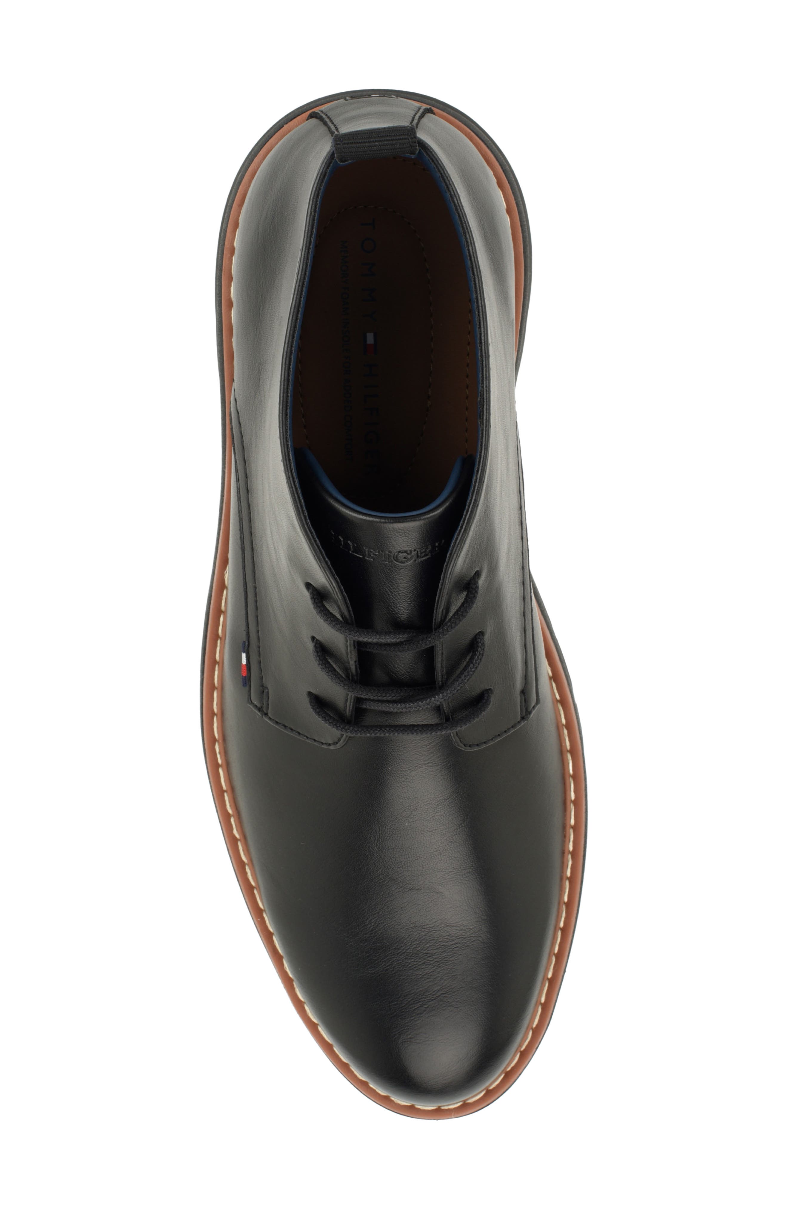 Voxer Faux Leather Chukka Boot, Alternate, color, BLACK