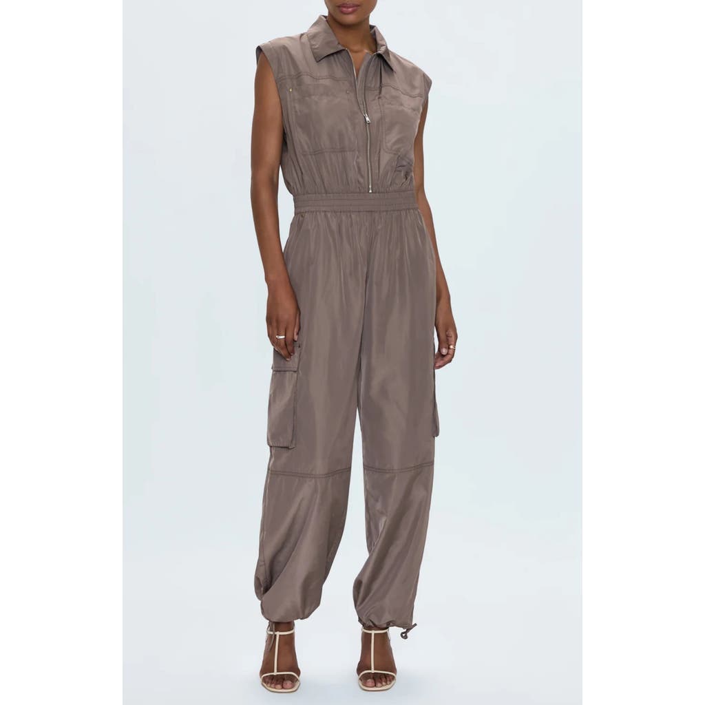 Pistola Becca Zip Front Utility Jumpsuit In Cedar