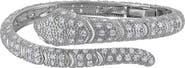 FZN Pavé Cubic Zirconia Snake Hinged Bracelet