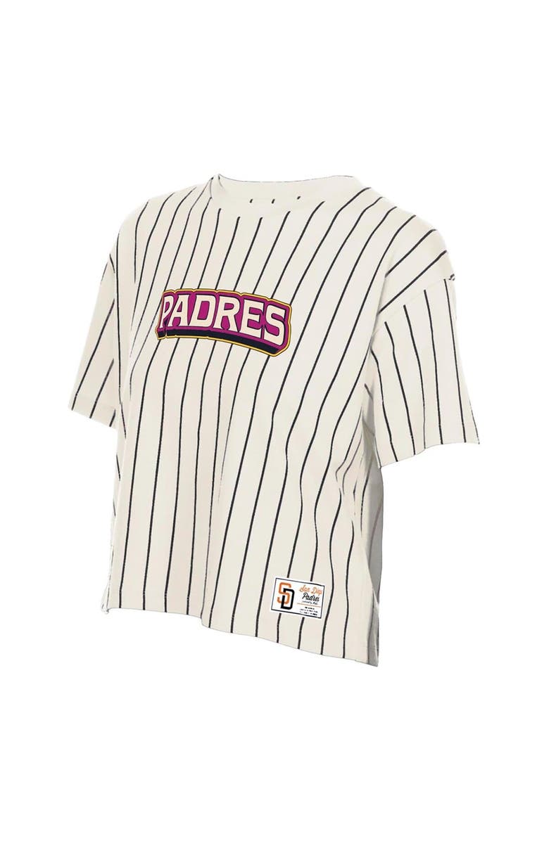 New Era Women's New Era White San Diego Padres 2026 City Connect Pinstripe T-Shirt, Alternate, color, White