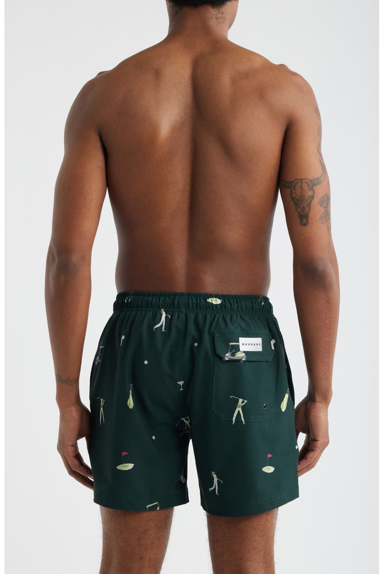 Fun & Games Swim Trunks, Alternate, color, GREEN