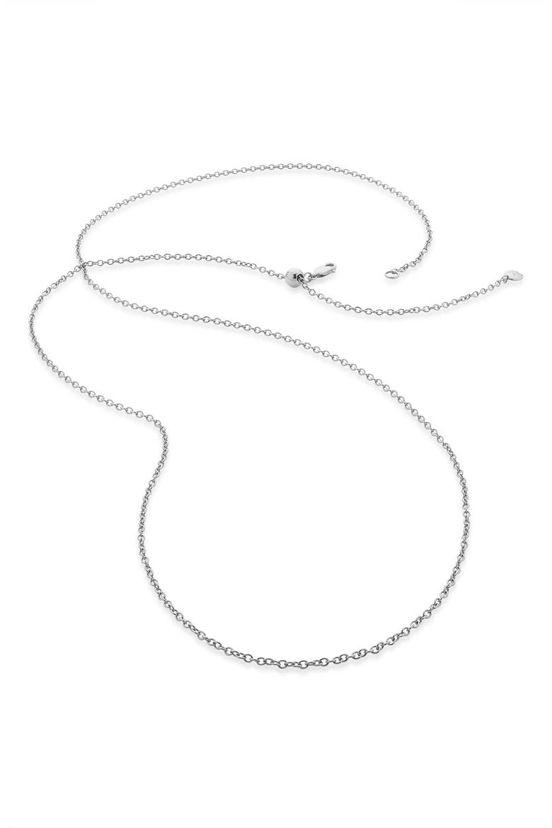 Rolo Chain Necklace, Main, color, SILVER
