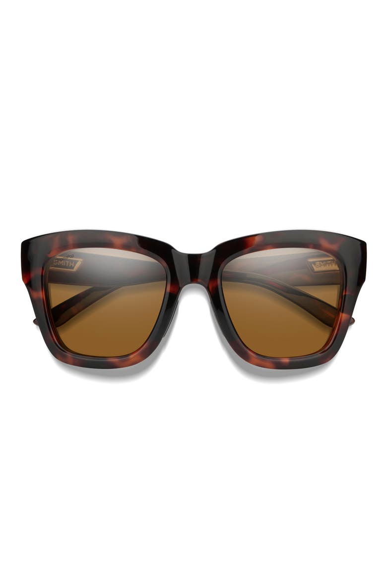 Sway 52mm ChromaPop™ Polarized Square Sunglasses, Main, color, TORTOISE / CHROMAPOP BROWN