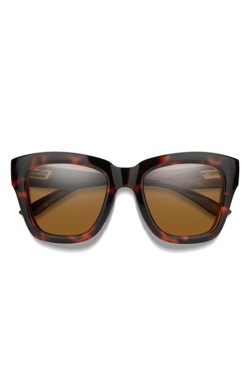 Smith Sway 52mm Chromapop™ Polarized Square Sunglasses In Brown